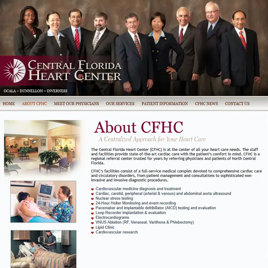 Central Florida Heart Website